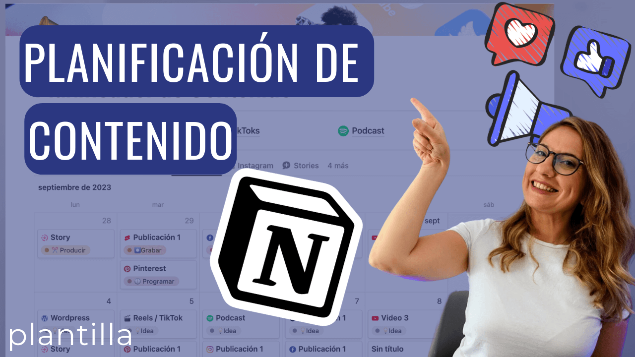 Planificación de contenido en Notion